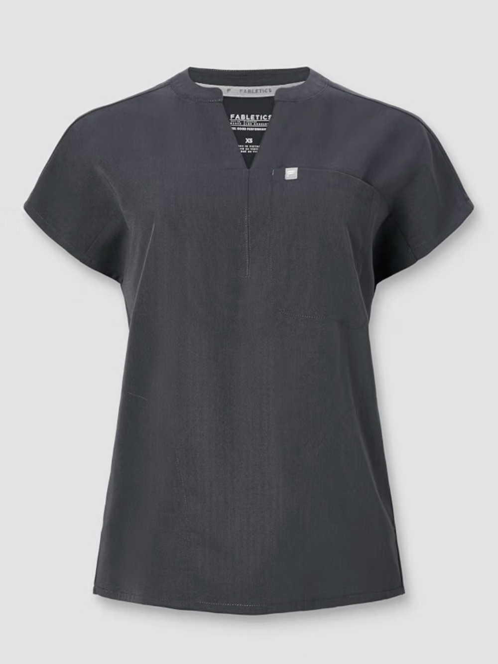 Fabletics Women's Evolve 3-Pocket Scrub Top with an Oversized Fit - MotionTech,